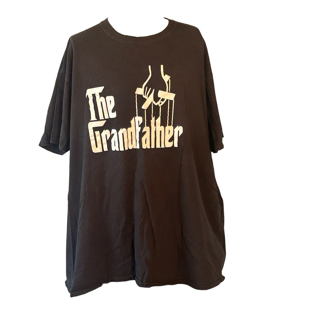 The GRANDFATHER T-Shirt Men's 3XL Godfather Movie Parody Logo Black 100%Cotton
